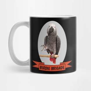 Birdie Brigade African Grey Parrot Mug